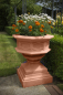 Preview: Gothic Urn & Base - Terracotta