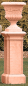 Preview: Gothic Pedestal - Farbe Terracotta