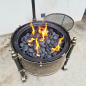 Preview: Original Fire Grill - höhenverstellbares Brennstoffgitter für Holz oder Kohle