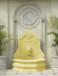 Preview: Dauphin Fountain mit Löwenkopf - Farbe Bath