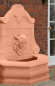Preview: Dauphin Fountain mit Nymphenkopf - Farbe Terracotta