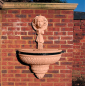 Preview: Lion Wall Bowl Fountain - Farbe Terracotta