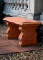 Preview: Scrolled Straight Bench - Farbe Terracotta