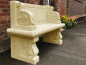 Preview: Hadrian Seat, Scrolled Supports - Farbe Bath