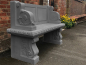 Preview: Hadrian Seat, Scrolled Supports - Farbe Slate
