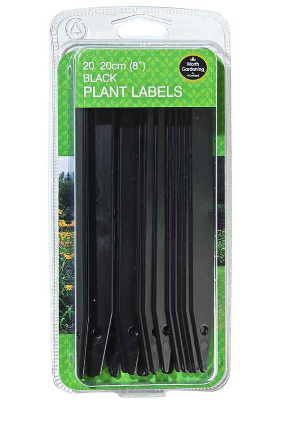 Black Plant Labels 20cm
