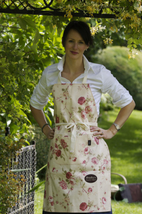 English Rose Full Apron Pink