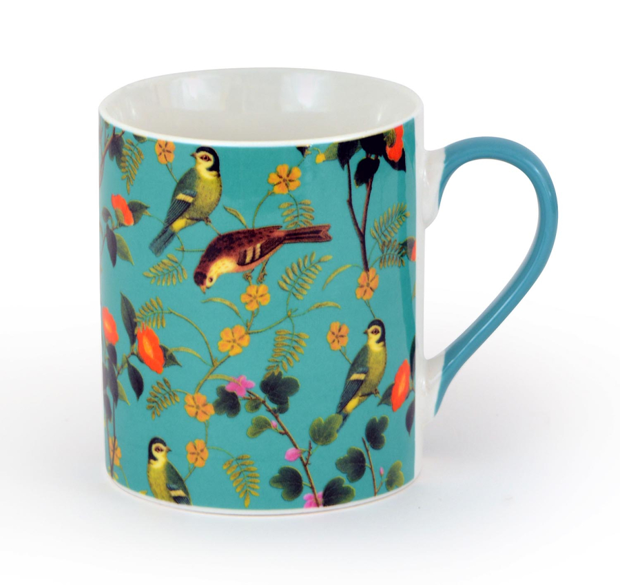 Fine China Mug Flora & Fauna