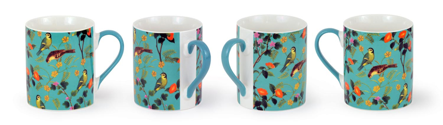 Fine China Mug Flora & Fauna