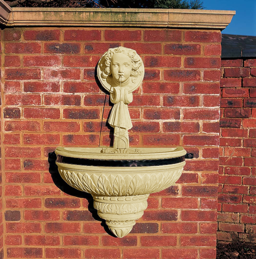 Haddonstone Wall Fountain - Farbe Bath