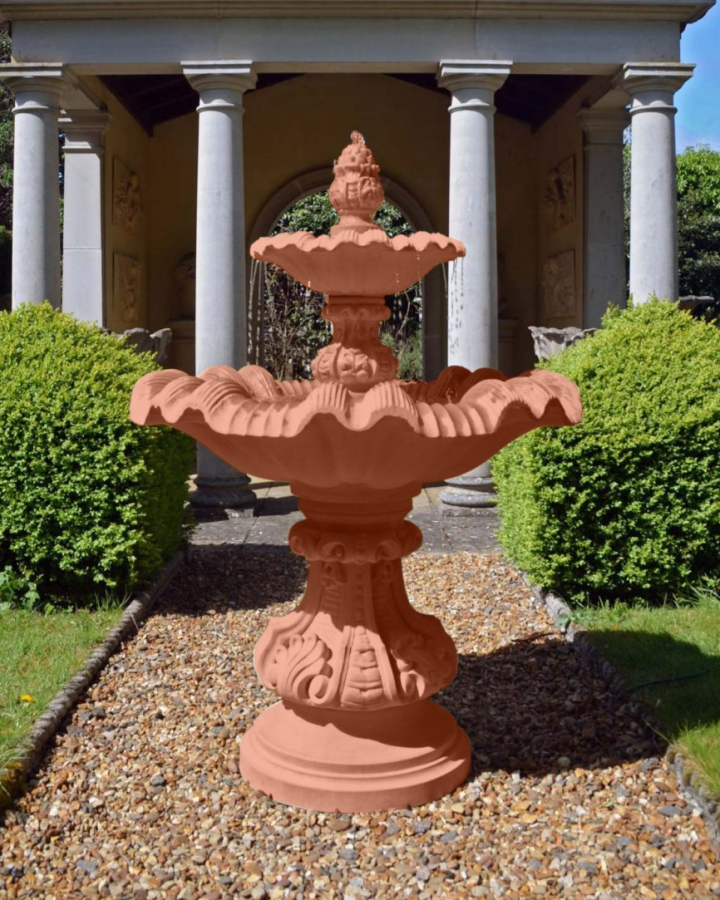 Bayeux Fountain - Farbe Terracotta