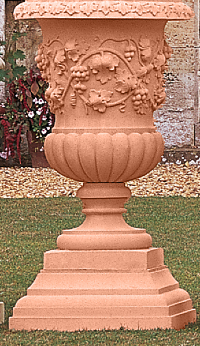 Winslow Pedestal - Farbe Terracotta