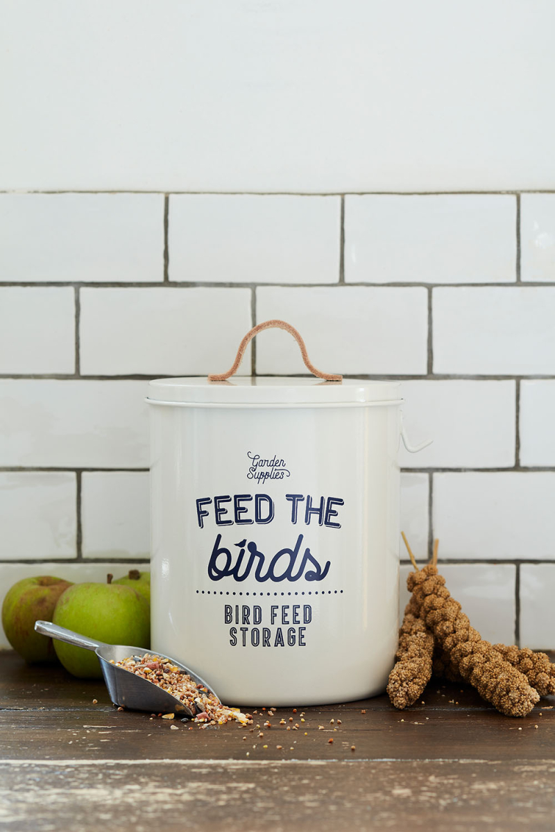 Feed the Birds Tin - Stone