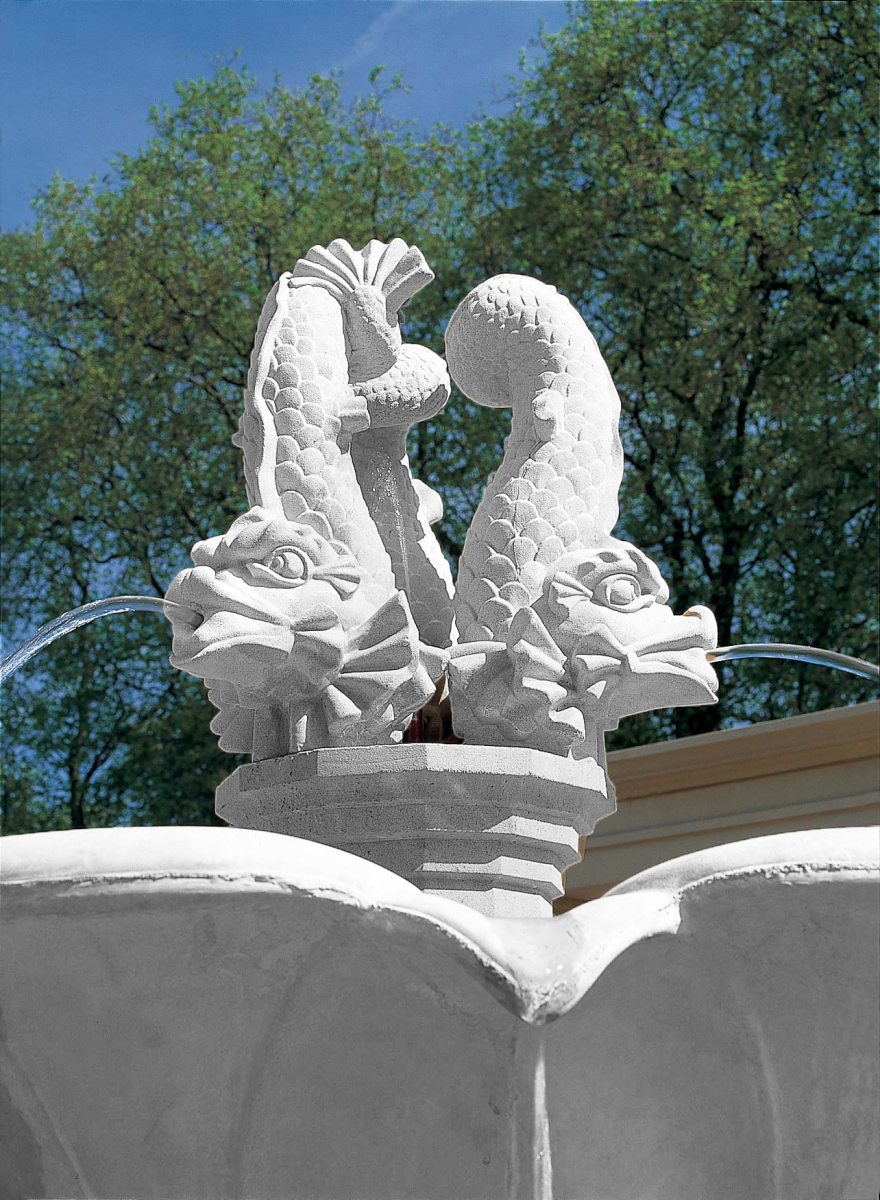 Triple Dolphin Fountain - Portland