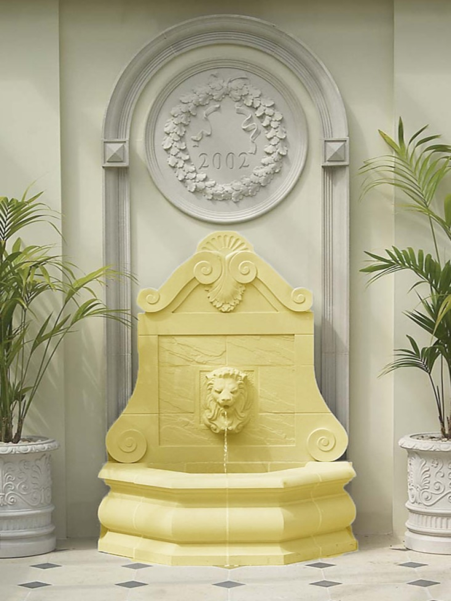 Dauphin Fountain mit Löwenkopf - Farbe Bath