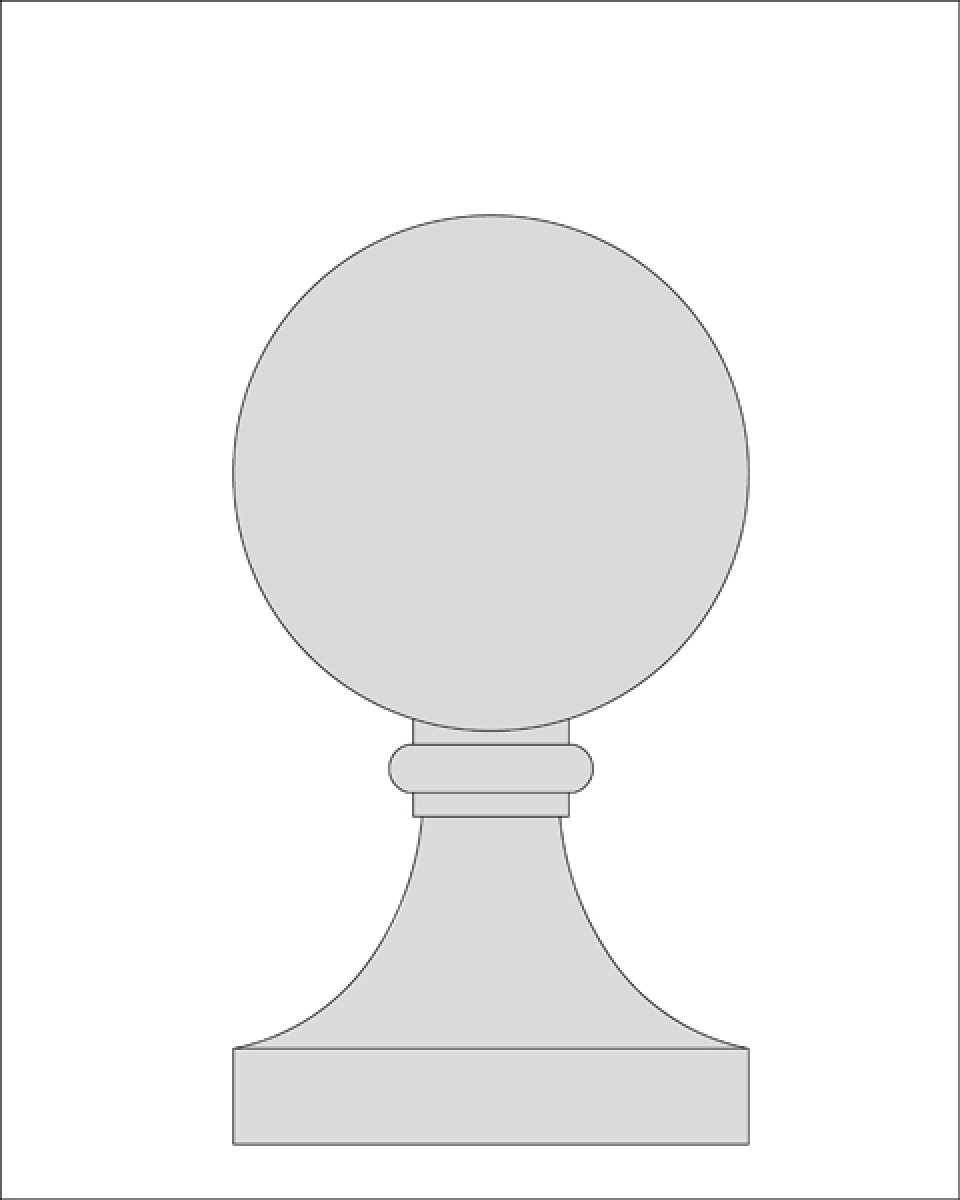 Large Ball Finial - 430 mm