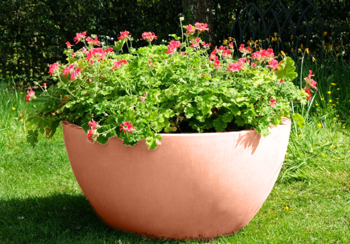 Crucible Bowl Planter - Farbe Terracotta