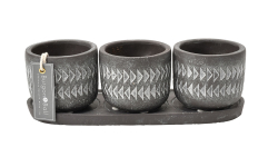 Aztec Pots Set of 3