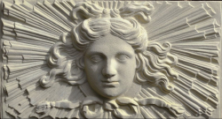 Apollo Sunburst Plaque - Farbe Bath